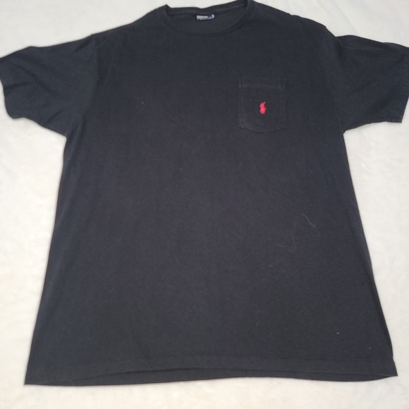 Polo by Ralph Lauren Black Short Sleeve Crew Neck Tee - Picture 1 of 6